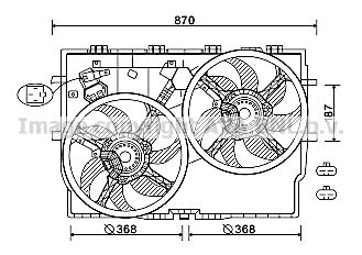 AVA QUALITY COOLING Tuuletin, moottorin jäähdytys FT7587